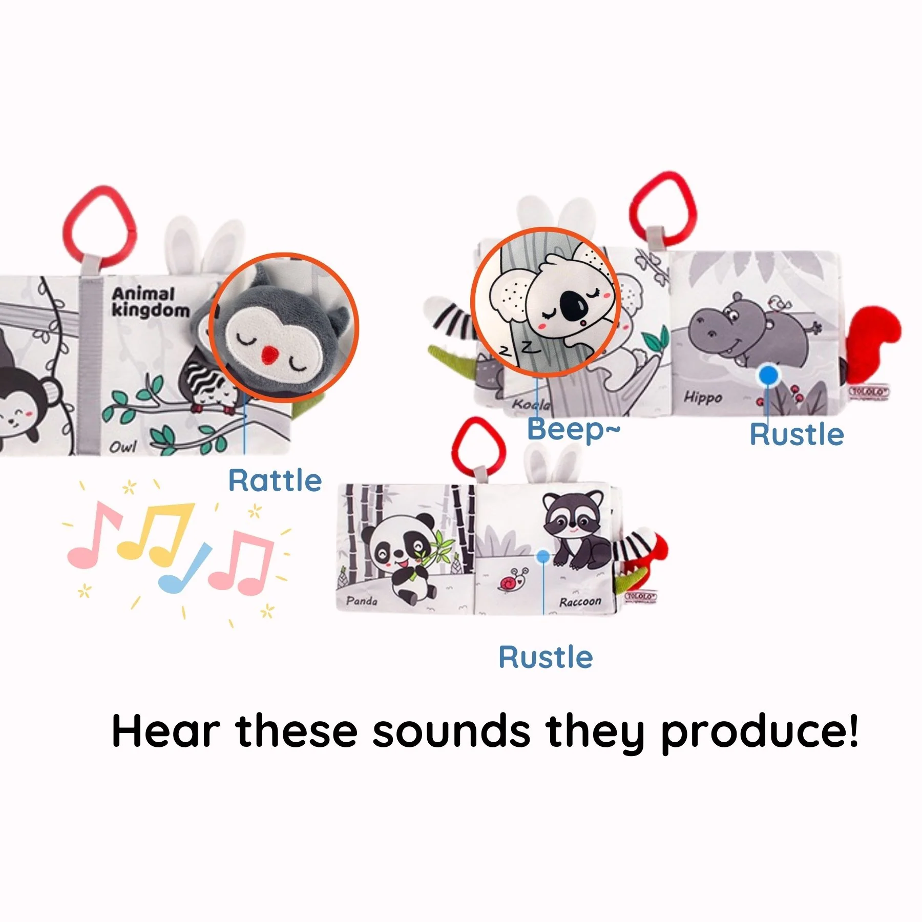 Animal Kingdom - Black&White Soft Tail Book For Babies - Image 7