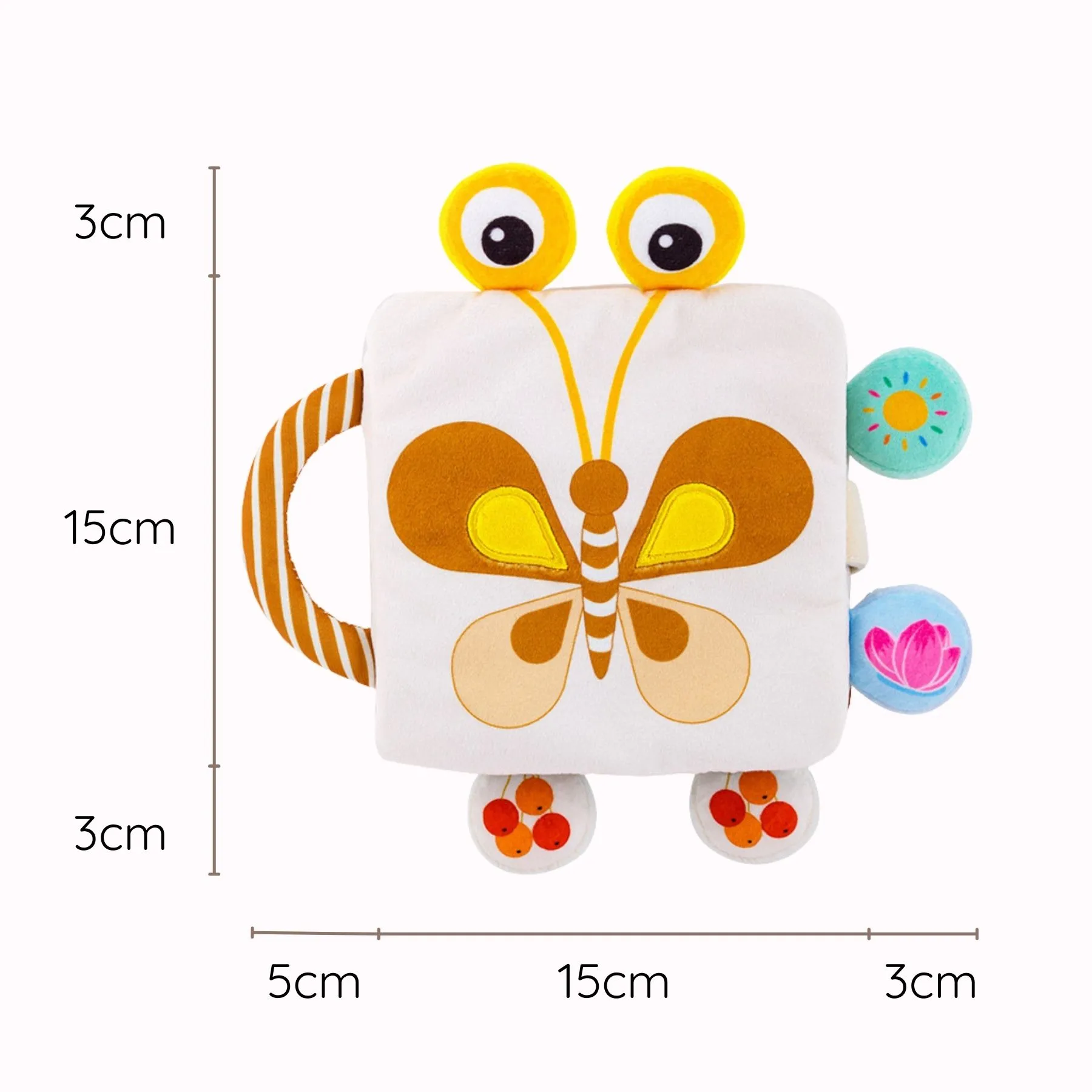 Fluttery Harmony - Soft Rattle Book For Babies - Image 5