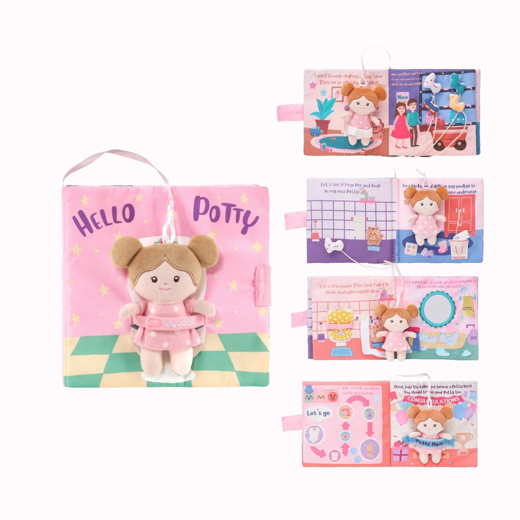 Hello Potty - Personalized Montessori Soft Book - Image 3