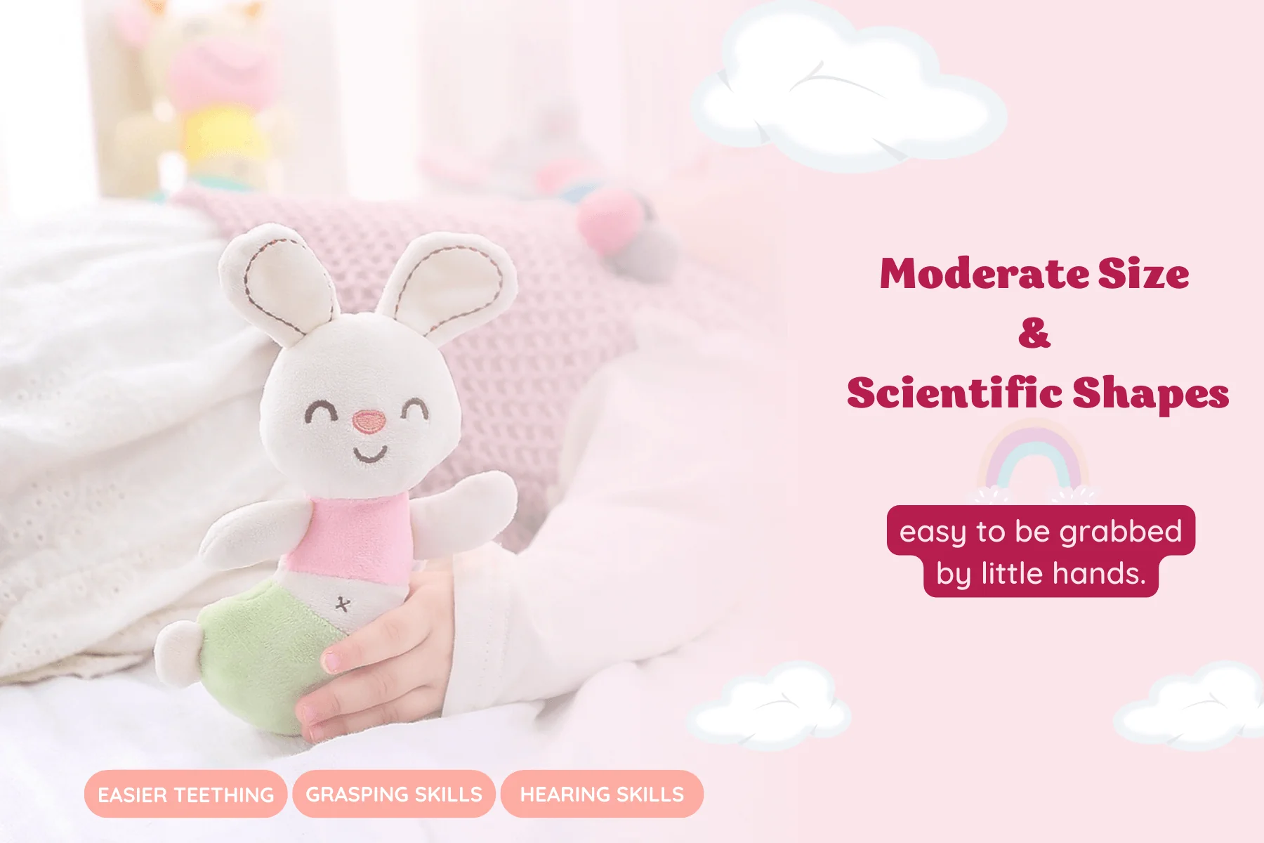 Leyadoll - Soft Baby Rattle Toy - Image 6