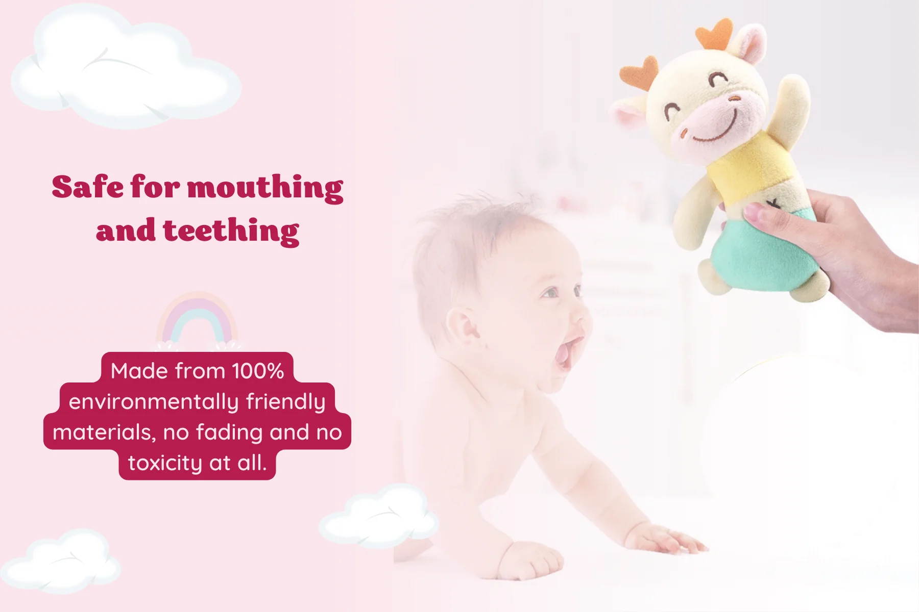 Leyadoll - Soft Baby Rattle Toy - Image 7