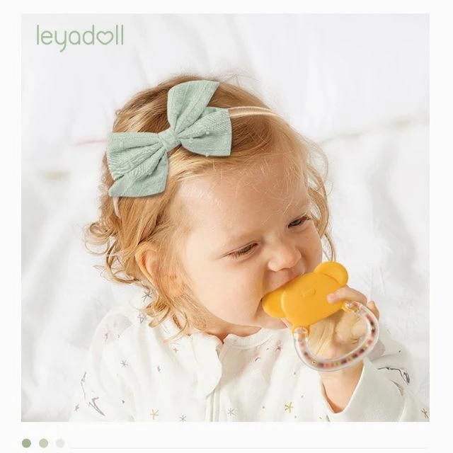 Leyadoll Headband Set - Handmade Baby Girl Headbands and Bows 3PCS - Image 5