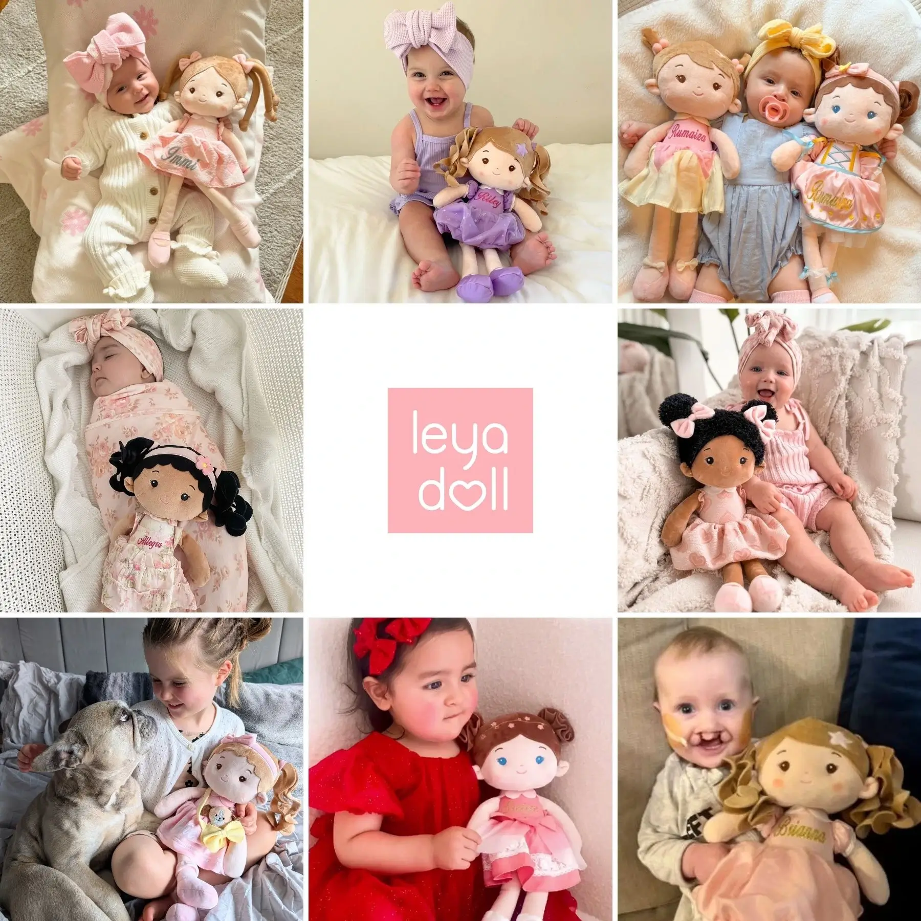 Leyadoll Soft Plush Personalized Leya Doll, My First Baby Doll - Image 23