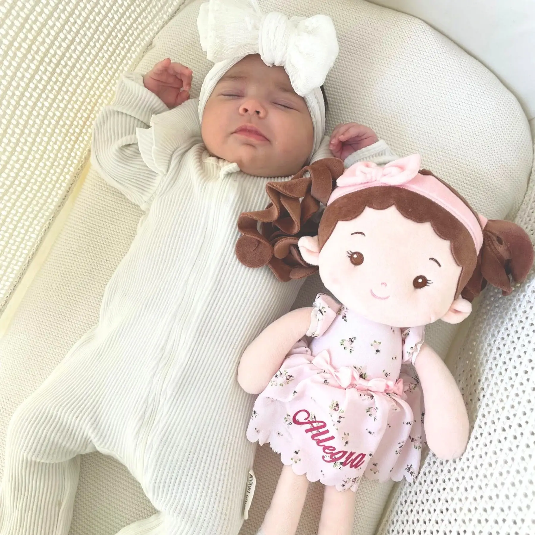 Leyadoll Soft Plush Personalized Leya Doll, My First Baby Doll - Image 5
