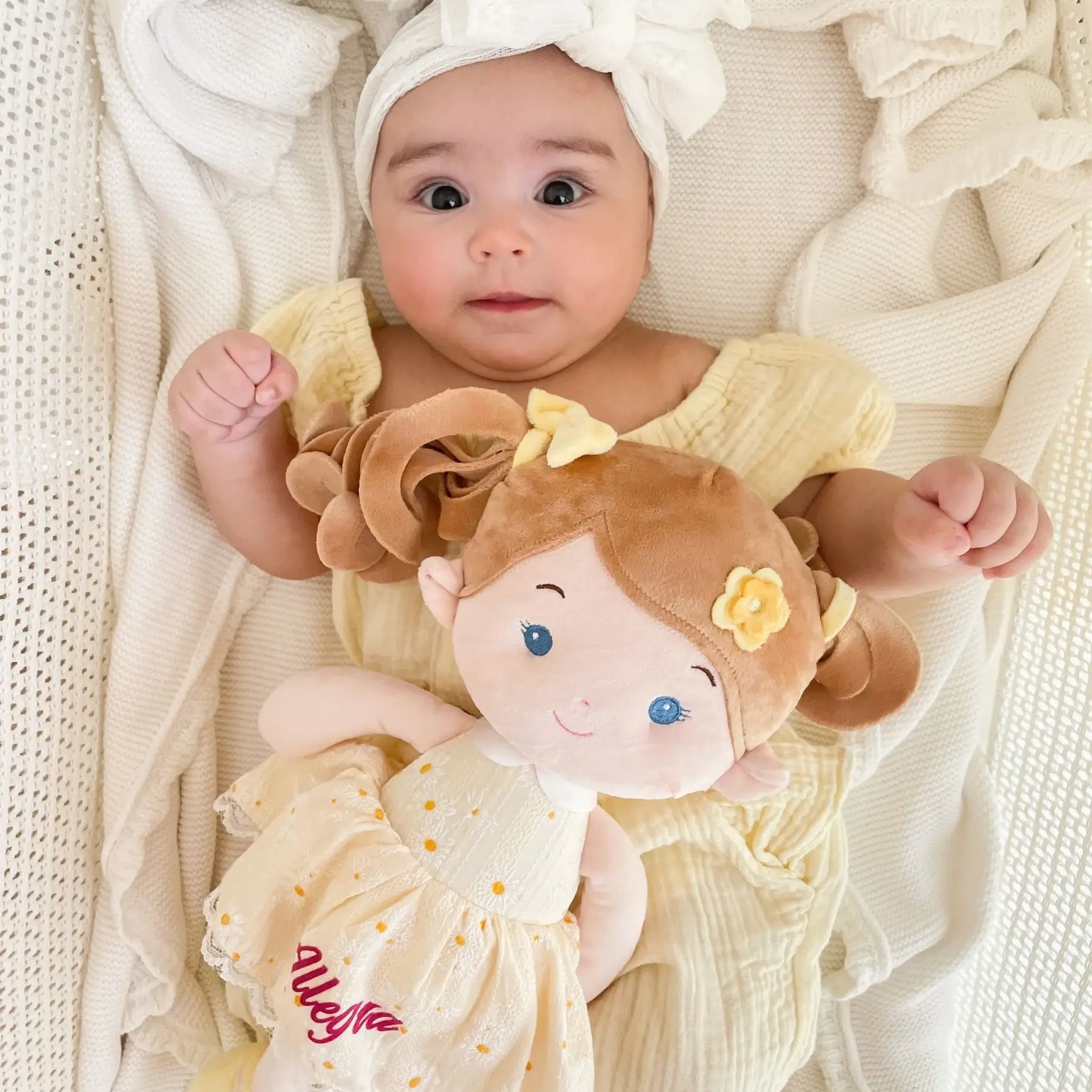 Leyadoll Soft Plush Personalized Leya Doll, My First Baby Doll - Image 7