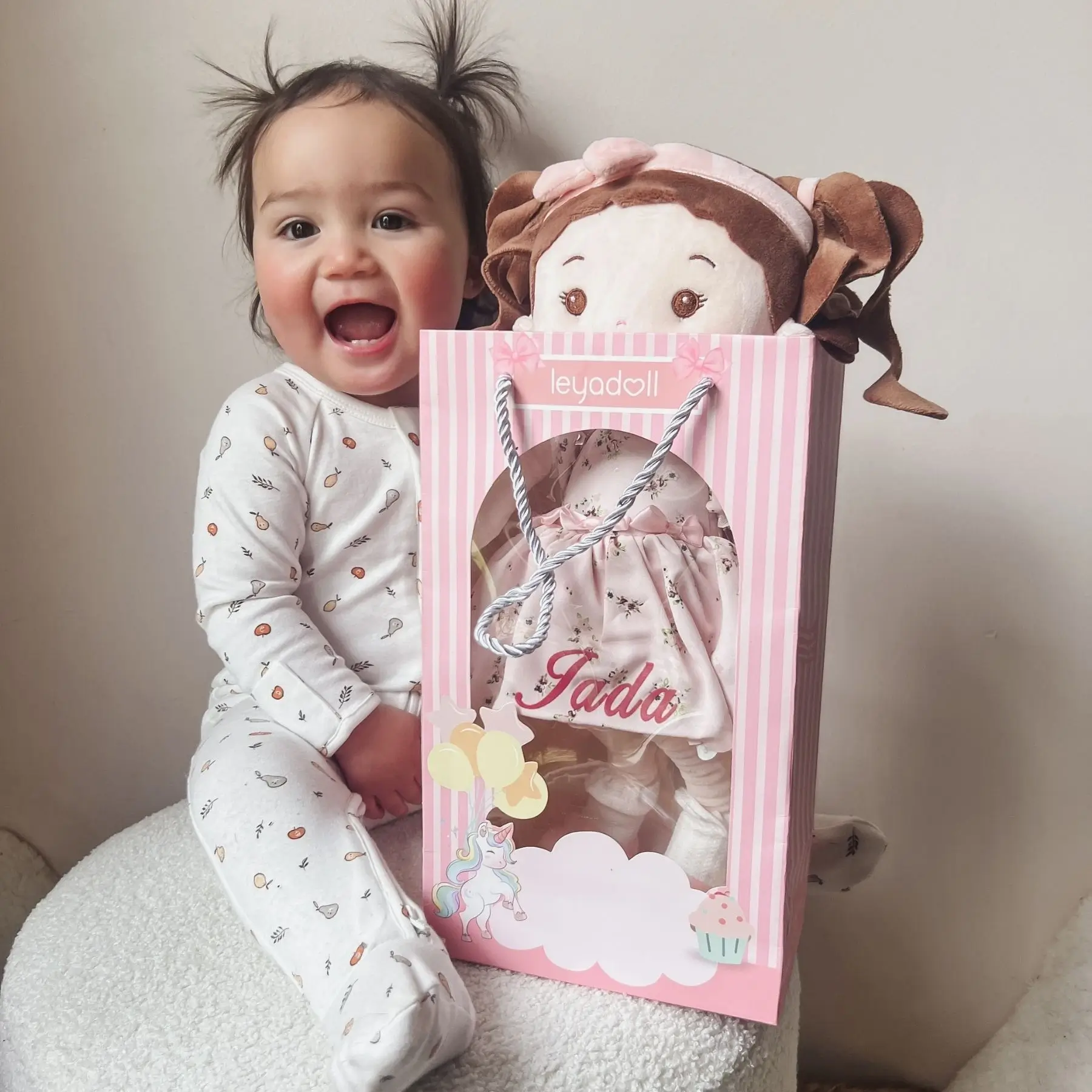 Leyadoll Soft Plush Personalized Leya Doll, My First Baby Doll - Image 8