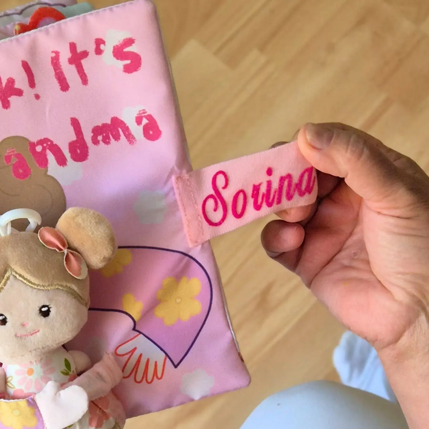 Look! It's Grandma - Personalized Montessori Soft Book - Image 4