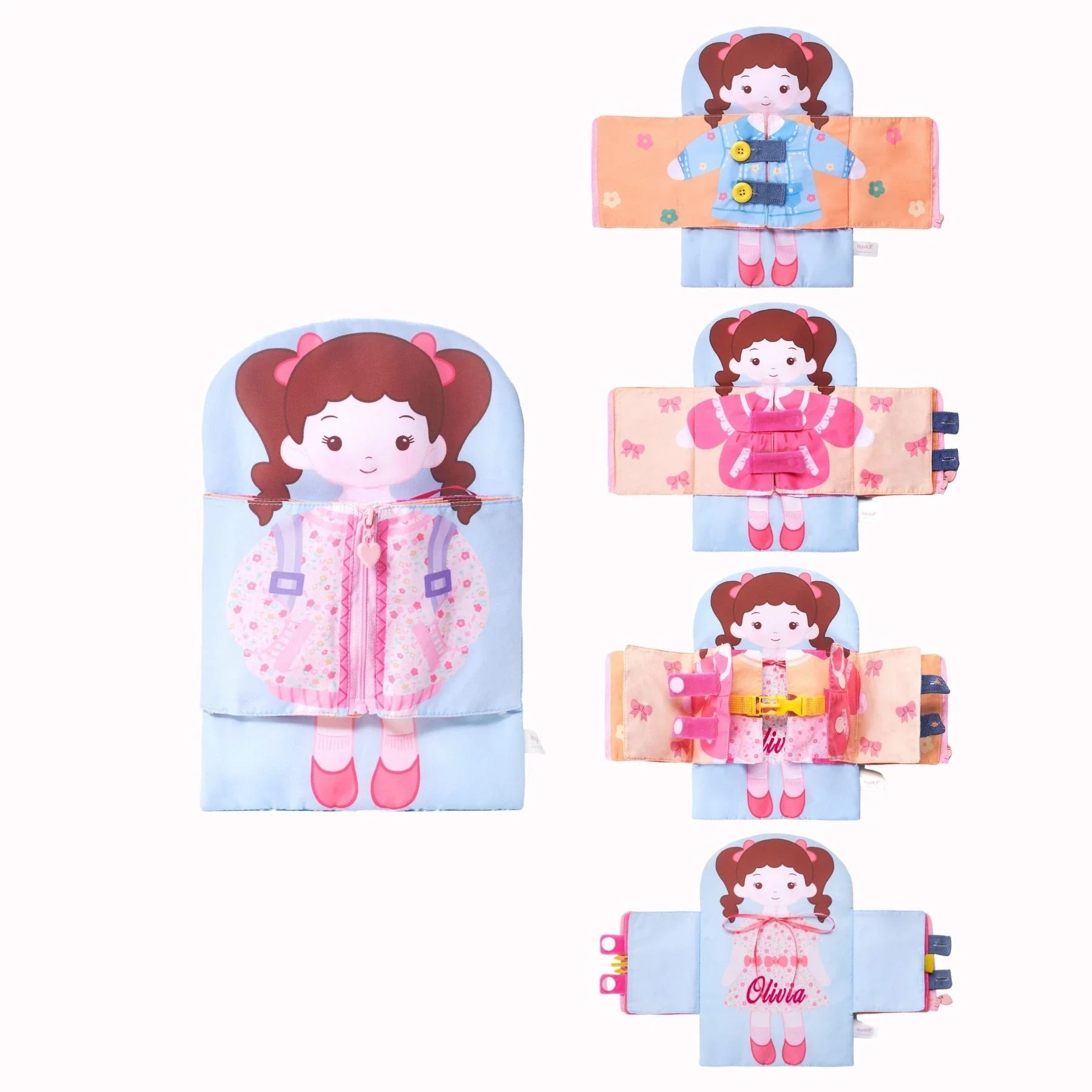 Molly Knows How To Wear - Personalized Montessori Soft Book - Image 3