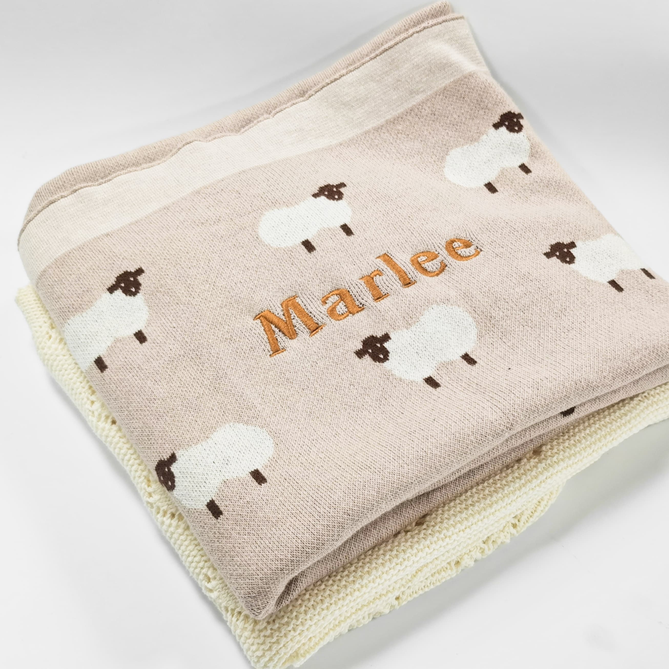 Personalized Baby Sheep Blanket - Image 3