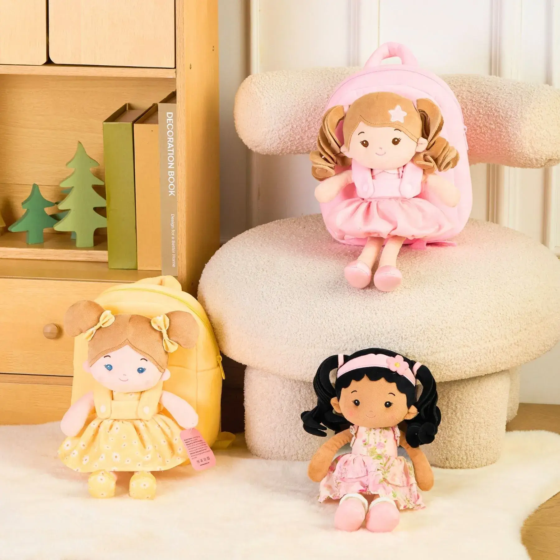 Personalized Princess Petal Doll Backpack - Pink - Image 4