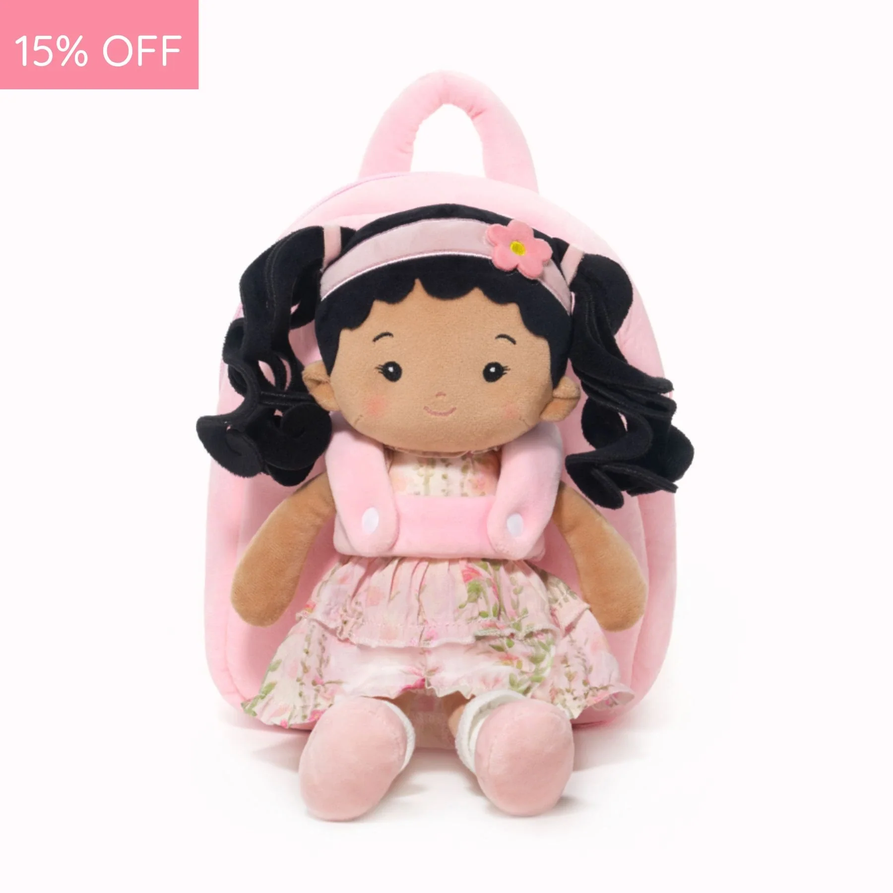 Personalized Princess Petal Doll Backpack - Pink - Image 7