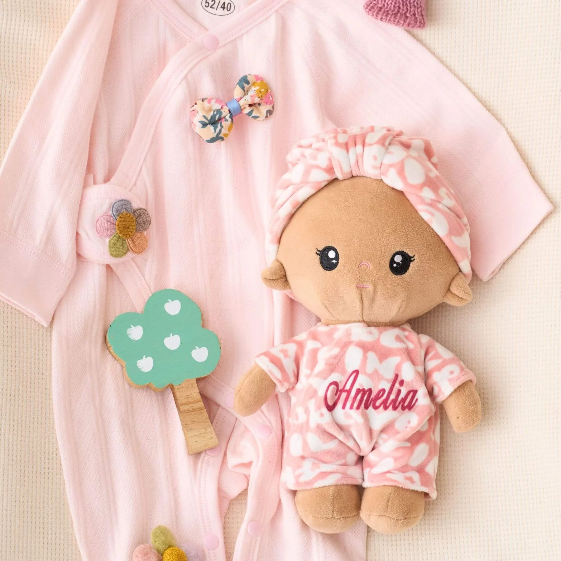 Personalized Pudding Baby Girl - Tanned - Image 7