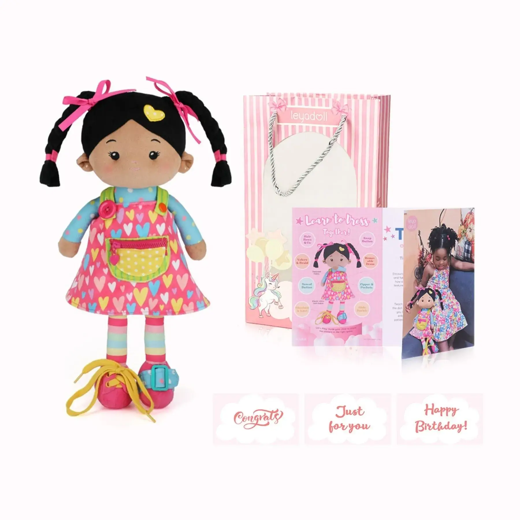 Personalized Sunnyheart Girl (2 Skin Tones) - Montessori Doll - Image 14