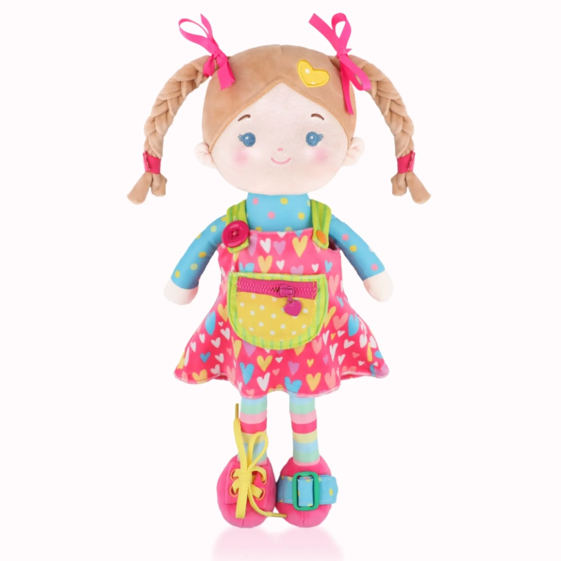 Personalized Sunnyheart Girl (2 Skin Tones) - Montessori Doll - Image 6
