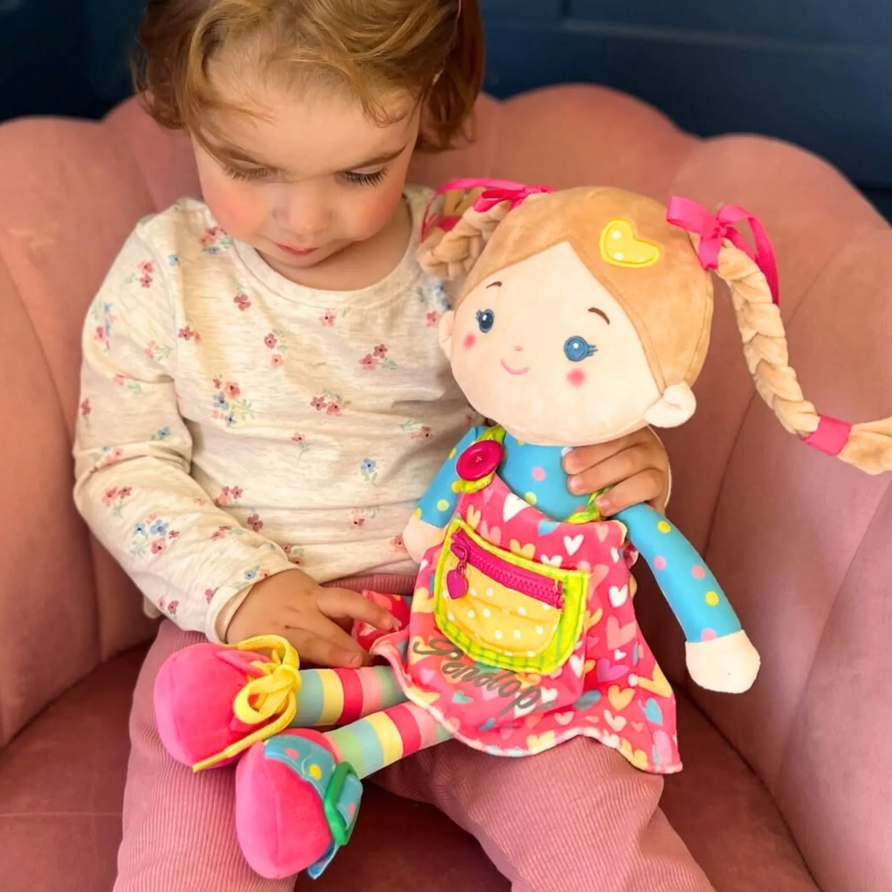 Personalized Sunnyheart Girl (2 Skin Tones) - Montessori Doll - Image 7