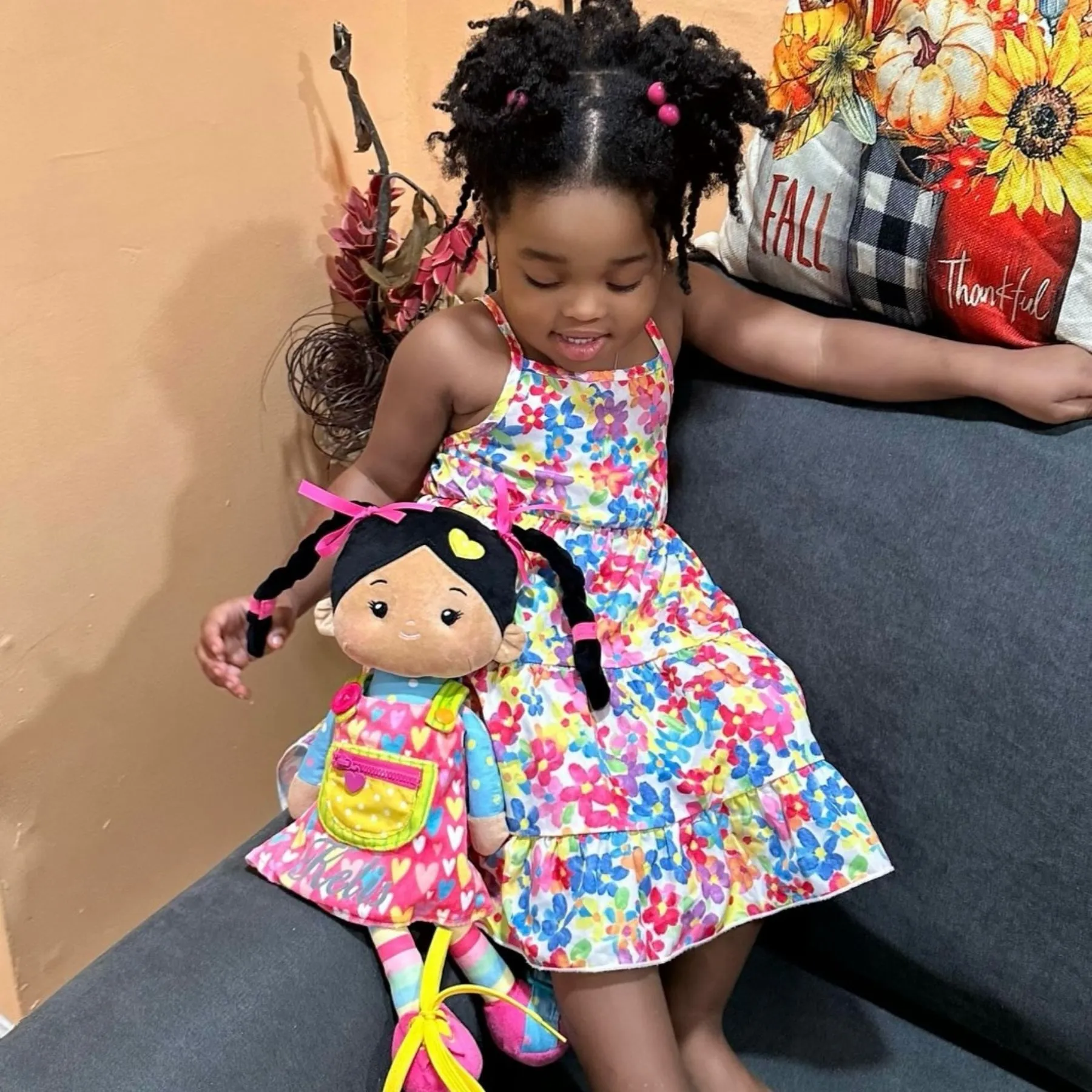 Personalized Sunnyheart Girl (2 Skin Tones) - Montessori Doll - Image 8